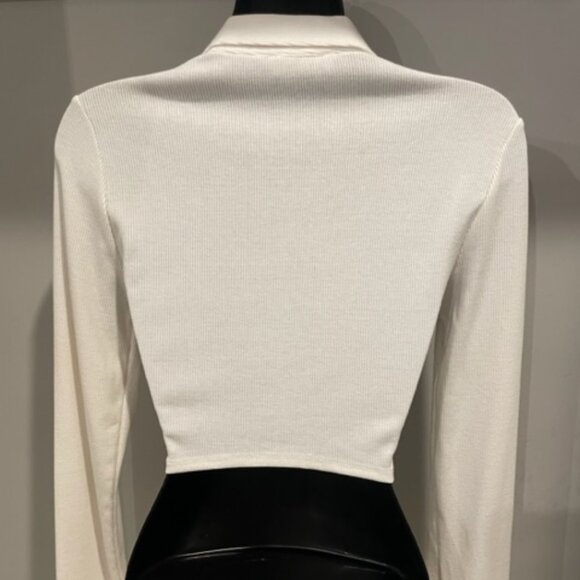 Rhinestone Laced Crop Top - Picture 4 of 5